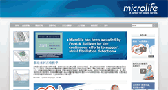 Desktop Screenshot of microlife.com.tw