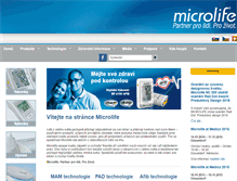 Tablet Screenshot of microlife.cz